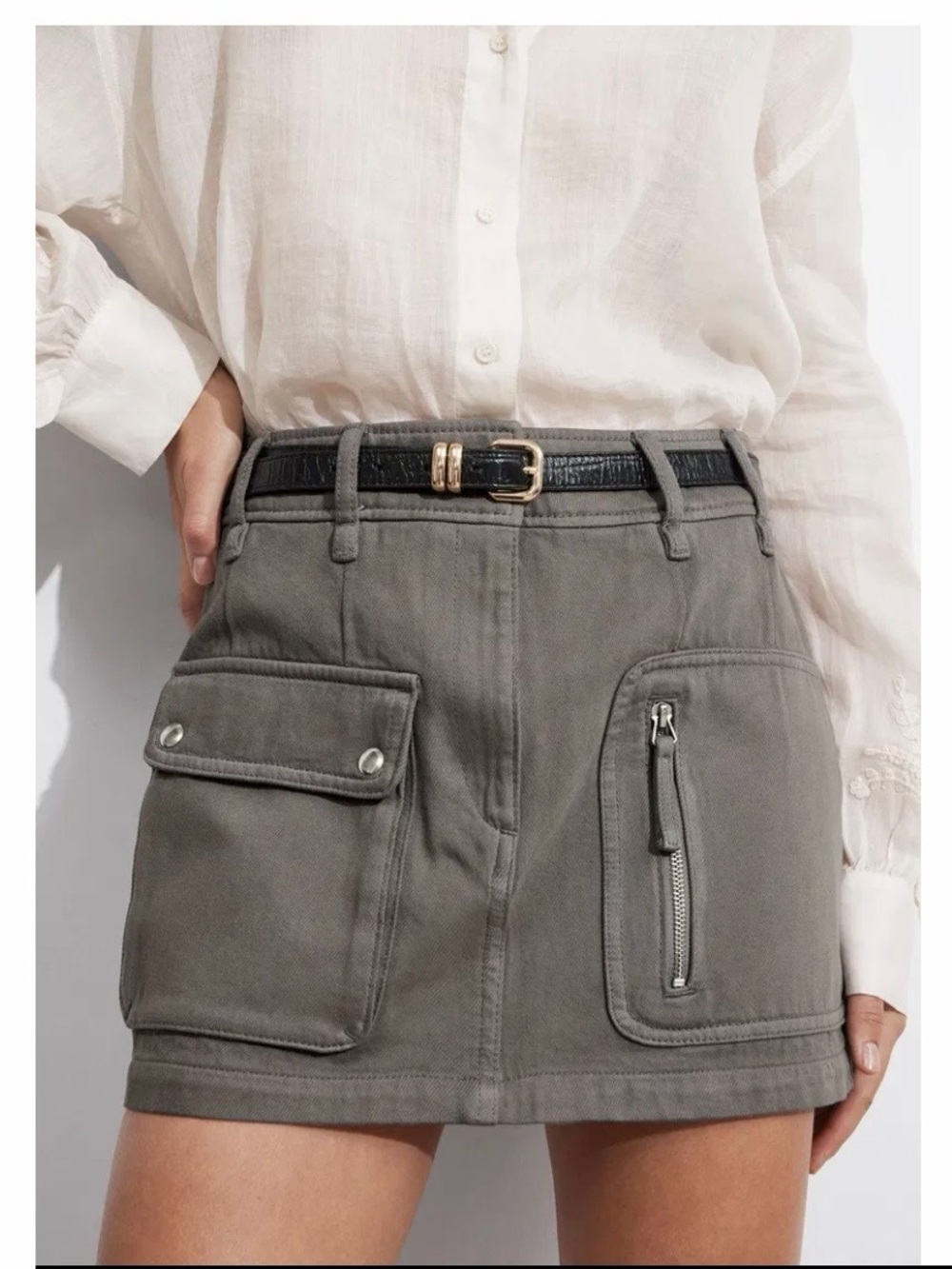 & Other Stories Utility Pocket Skirt
